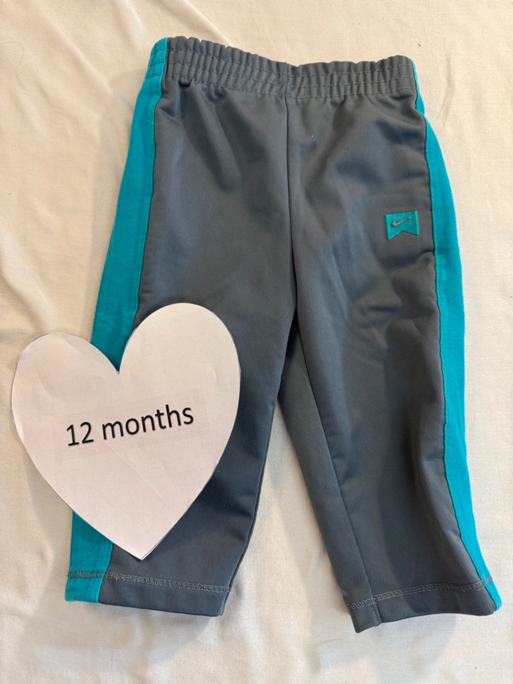 Nike - pull on track  pants. Size 12 months